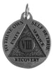 Mini Recovery Medallions, Your Choice of Blank, 24 Hour or Years 1-20, 25 & 30, Sterling Silver, Serenity Prayer on Back