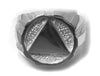 Sterling Silver Mens Ring with Alcoholics Anonymous AA Symbol in a Wide Signet Style