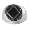 Narcotics Anonymous (NA) Symbol in Black Enamel & Sterling Silver