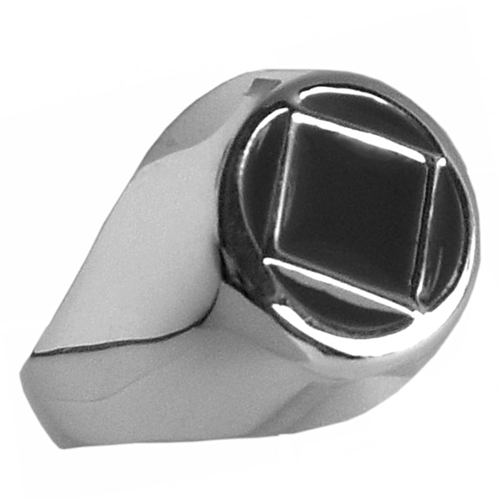 Narcotics Anonymous (NA) Symbol in Black Enamel & Sterling Silver