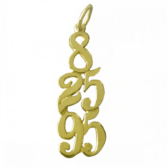 14k Gold Pendant, Custom Dates, Celebrating All Occasions; Recovery, Anniversary, Birthdays