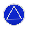 3" Round Alcoholics Anonymous AA Recovery Symbol Sticker, Available in 9 Colors