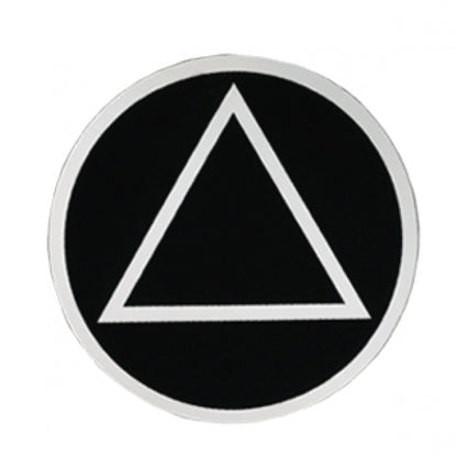 3" Round Alcoholics Anonymous AA Recovery Symbol Sticker, Available in 8 Colors