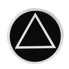 3" Round Alcoholics Anonymous AA Recovery Symbol Sticker, Available in 9 Colors