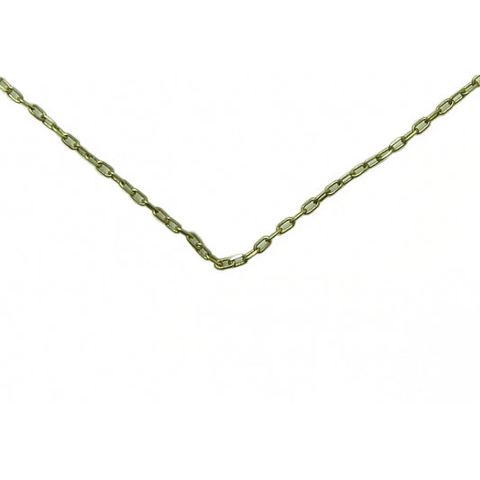 16"; Light Brass Link Chain