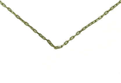16"; Light Brass Link Chain
