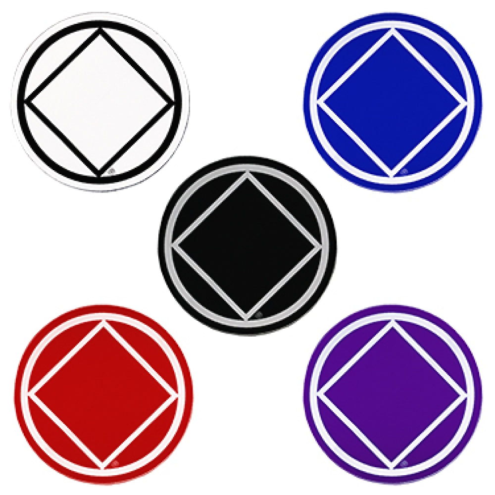 Set of 10 1-1/2; RS4 Round;NASymbol Recovery Stickers, All 5 Different Colors