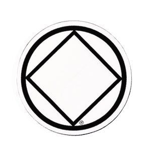 1-1/2" Round Narcotics Anonymous NA Recovery Symbol Sticker, Available in 5 Colors