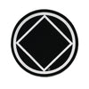 3" Round Narcotics Anonymous NA Recovery Symbol Sticker, Available in 7 colors