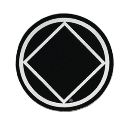 1-1/2" Round Narcotics Anonymous NA Recovery Symbol Sticker, Available in 5 Colors