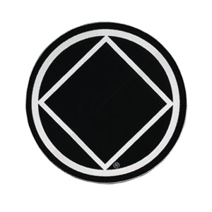 1-1/2" Round Narcotics Anonymous NA Recovery Symbol Sticker, Available in 5 Colors