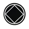 3" Round Narcotics Anonymous NA Recovery Symbol Sticker, Available in 7 colors