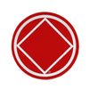 1-1/2" Round Narcotics Anonymous NA Recovery Symbol Sticker, Available in 5 Colors