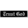 "Trust God" Bumper Sticker, Available in 3 Colors, Size 11-1/2" x 3"