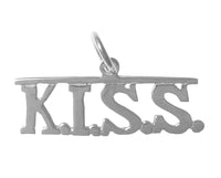 Sterling Silver, Sayings Pendant, "K.I.S.S."  Keep it Simple